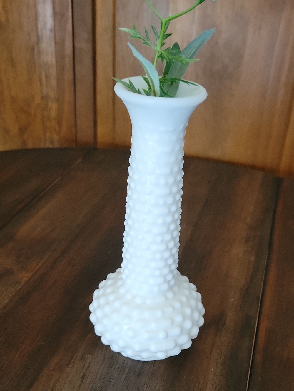 Vintage E.O. Brody Co. White Milk Glass Bud Vase